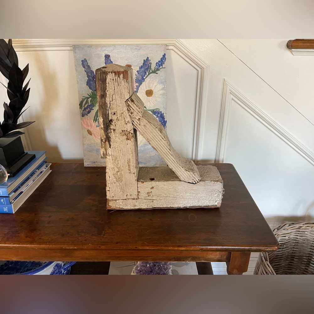 Antique wooden corbel